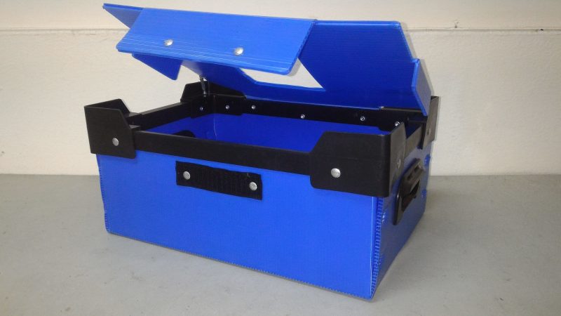PP corrugated box with cover